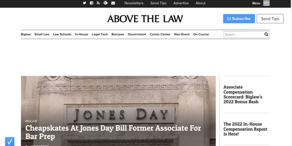 websites like above the law