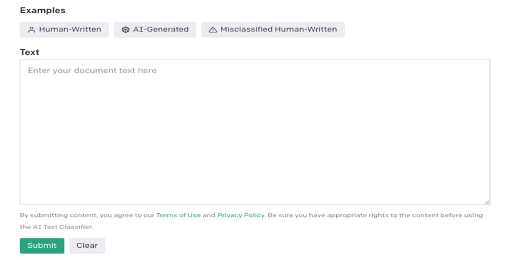 AI Text Classifier Open AI