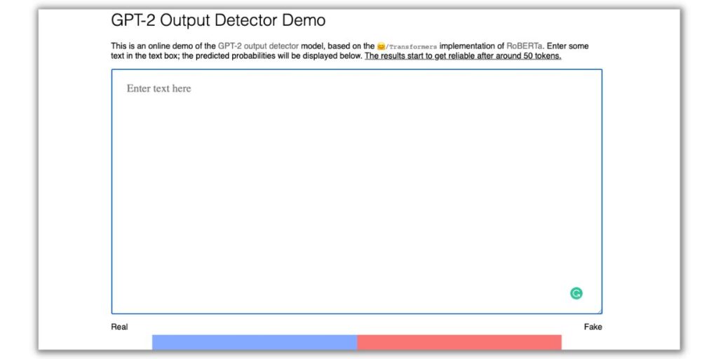 GPT 2 Output Detector